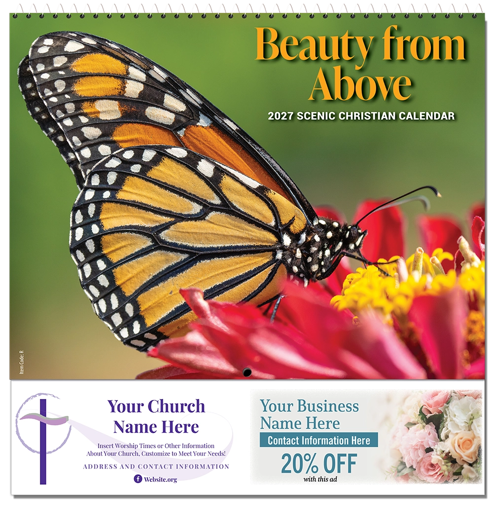 Beauty from Above 2027 Scenic Christian Calendar